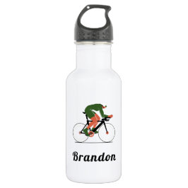 Moderner Cycling Illustration Cyclist Individuelle Edelstahlflasche