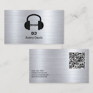 Moderner Deejay DJ-Musikbeat Professional Visitenkarte