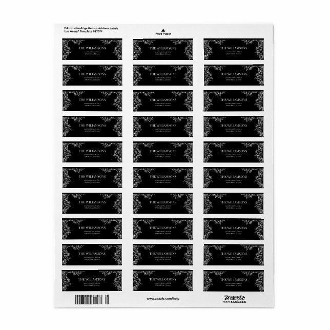 Moderner Deko | Elegante Schwarz-Weiß-Hochzeit (Vorne)