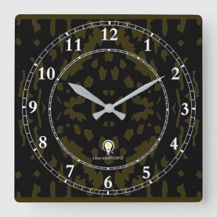 Moderner dekorativer Kauf der Wanduhr-Designer#2 Quadratische Wanduhr