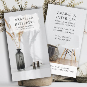 Moderner Designer für Minimalistisches Interieur Visitenkarte