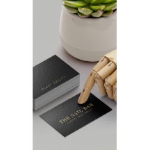 Moderner Designer Minimaler Schwarz & Gold Embosse
