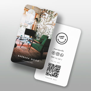 Moderner Designer QR Code Visitenkarte