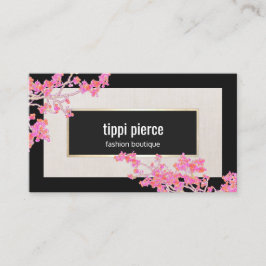 Moderner Designerdesigner in Rosa Visitenkarte