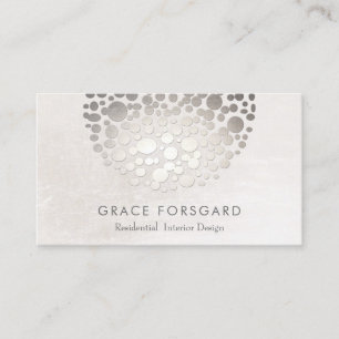 Moderner Designerdesigner Silver und Gray Visitenkarte