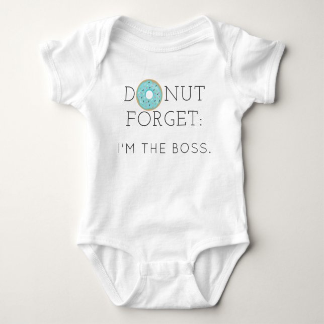 Moderner Donut Vergessen Baby Bodysuit aus einer H Baby Strampler (Vorderseite)