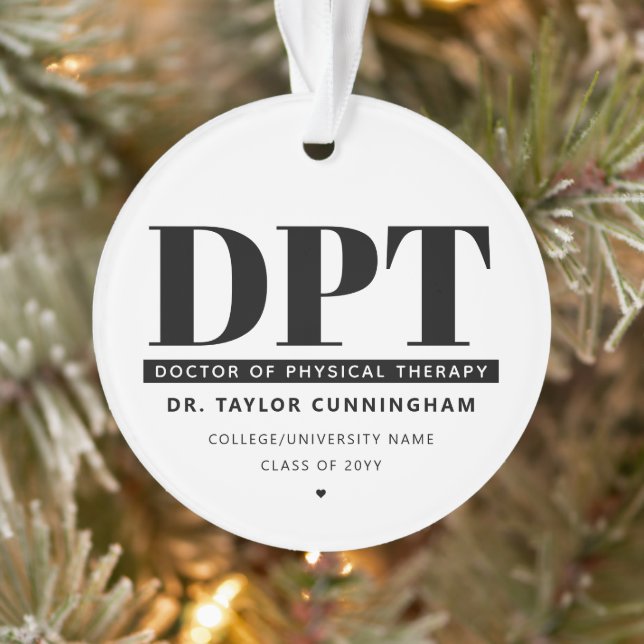 Moderner DPT Arzt für Physikalische Therapie Absch Ornament (Baum)