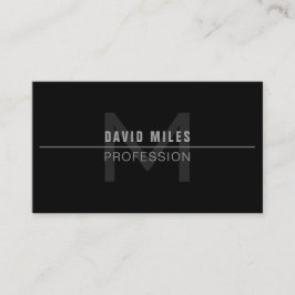Moderner dunkelgrauer Beruflicher Name Visitenkarte