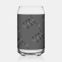 Moderner, dunkelgrauer Mit Monogramm Name/anderer