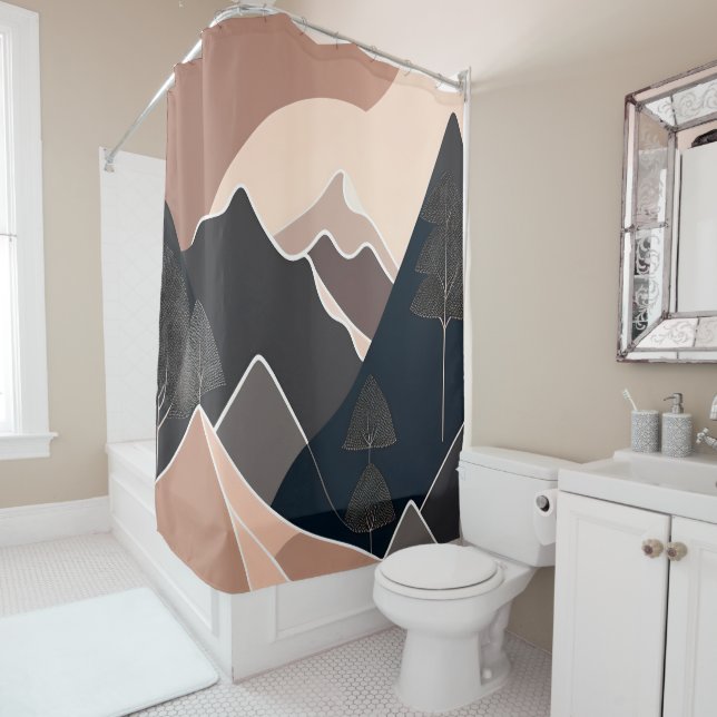 Moderner Duschvorhang aus dem Mittelalter (Beispiel)