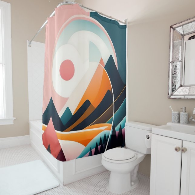 Moderner Duschvorhang aus dem Mittelalter (Beispiel)