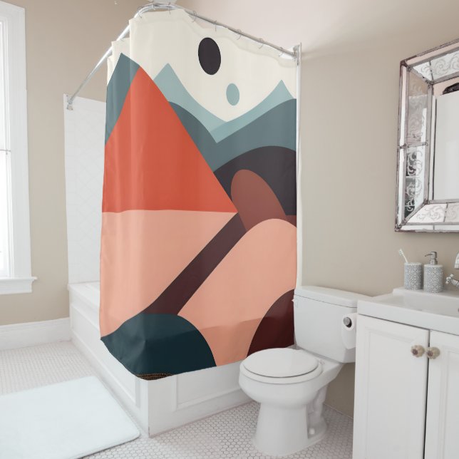 Moderner Duschvorhang aus dem Mittelalter - Aufzug (Beispiel)