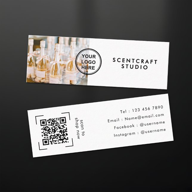 Moderner Ecommerce Online-Shop QR-Code  Mini Visitenkarte (Von Creator hochgeladen)