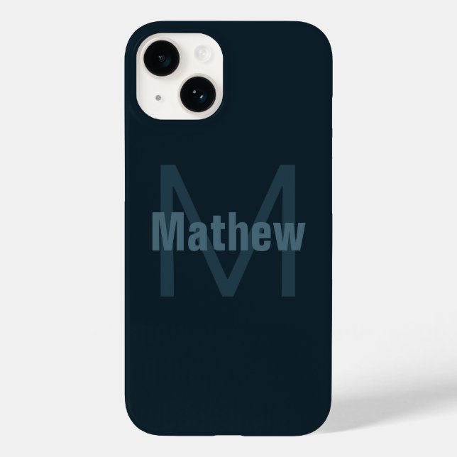 Moderner editierbarer Name Case-Mate iPhone 14 Hülle (Rückseite)