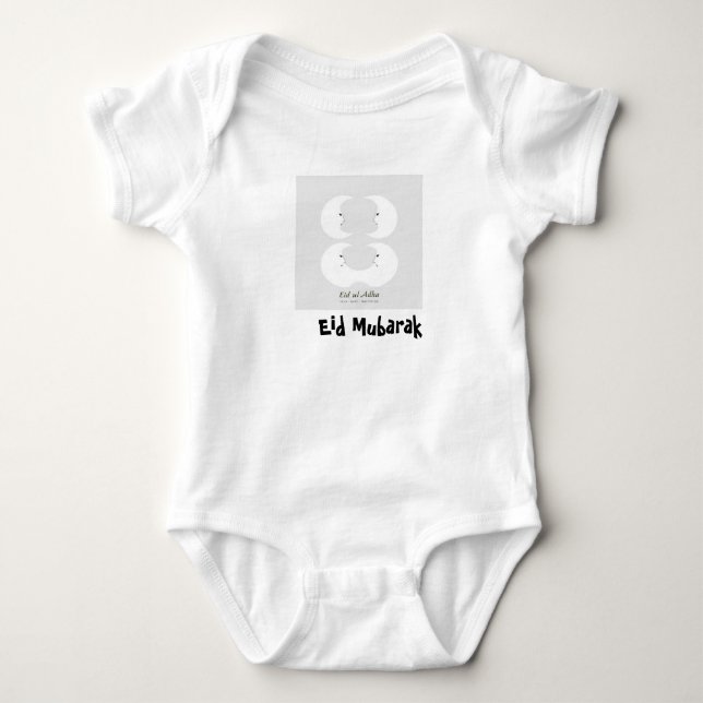 Moderner Eid ul Adha 8-Shape Line Art T - Shirt (Vorderseite)