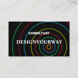 Moderner einfacher Balck abstrakt Beruflich Visitenkarte