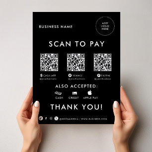 Moderner einfacher formaler QR-Scan zur Zahlung vo