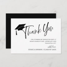 Moderner einfacher Minimalistischer Abschluss Dank