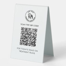 Moderner einfacher QR-Code und Business-Logo-Vette