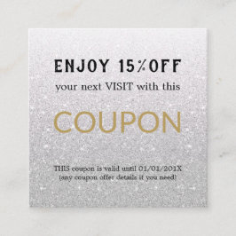 Moderner einfacher Salon-Rabattcoupon Rabattkarte