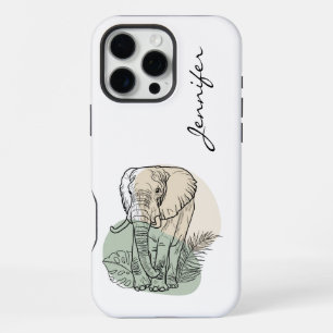 Moderner Elefant iPhone  16 Pro Max Hülle