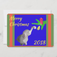 Moderner Elefantenbeleuchtung Weihnachtsschrift
