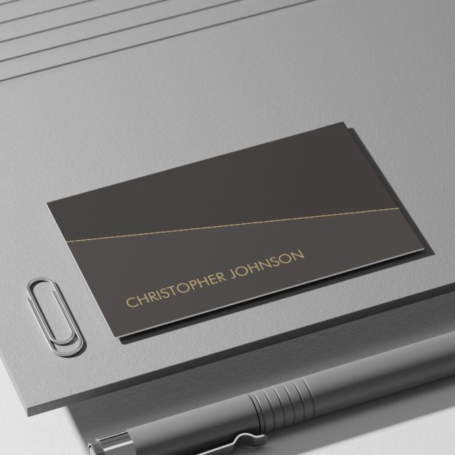 Moderner eleganter Anwalt der Black Imitate Visitenkarte (Von Creator hochgeladen)