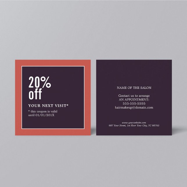 Moderner eleganter Beauty Fashion Coupon (Von Creator hochgeladen)