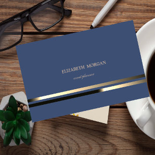 Moderner Eleganter Chic Anspruchsvoll gestreift Visitenkarte