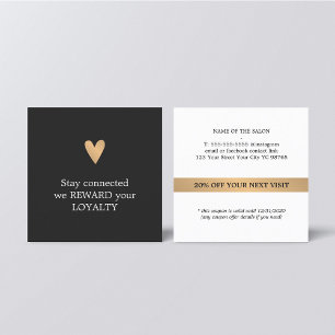 Moderner eleganter Club Loyalyt Coupon Beauty Salo Treuekarte