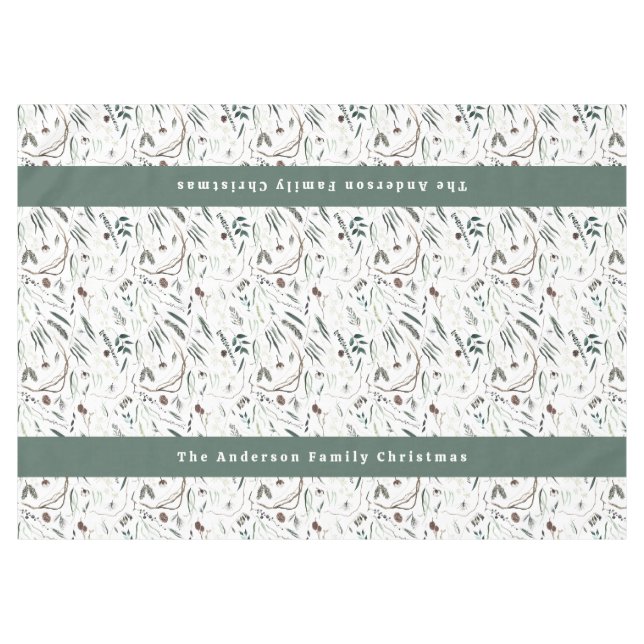 Moderner, eleganter Empfang in Aquarelltönen Tischdecke (Vorderseite (Horizontal))