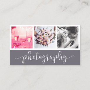Moderner, eleganter Foto-Collage-Fotograf Visitenkarte