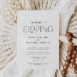 Moderner Eleganter Foto Elopement Empfang Einladung<br><div class="desc">Genießen Sie die Schönheit der Einfachheit an Ihrem besonderen Tag mit unserer eleganten minimalistischen Ankündigung Empfang Foto Einladungen. Diese Einladungen, die mit einer sauberen und modernen Ästhetik gestaltet wurden, heben Ihr Lieblingspärchen hervor. Das Foto ist in allen Farben gehalten. Sie können es einfach mit Ihrer Hochzeitsfarbenpalette anpassen. Passende Artikel in...</div>
