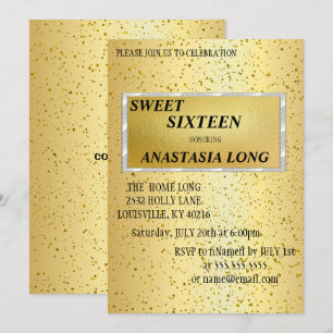 Moderner, eleganter Glitzer Save the Date