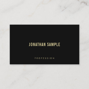 Moderner eleganter Goldtext-Schriftart-minimale Visitenkarte