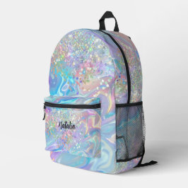Moderner eleganter Holografischer Glitzer Iredisce Bedruckter Rucksack
