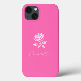 Moderner eleganter Individuelle Name in warmen Ros Case-Mate iPhone Hülle