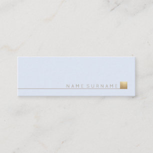 Moderner eleganter Minimalistischer Mini Visitenkarte