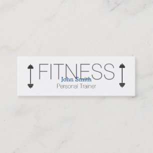 Moderner Eleganter Personal Fitness Trainer Mini B Visitenkarte