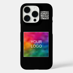 Moderner Eleganter QR-Code Hochladen Ihres eigenen iPhone 16 Pro Hülle
