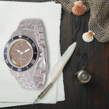 Moderner Eleganter Rosybraun und Gold Individuelle