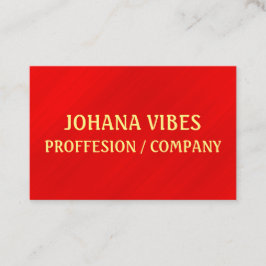 Moderner Eleganter Roter Glamour Visitenkarte