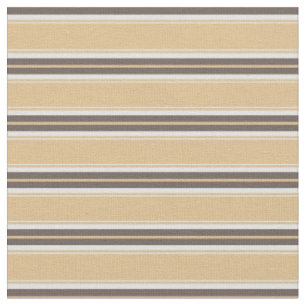 Moderner, eleganter Sand und braune Streifen Stoff