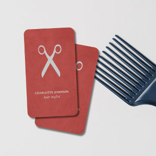 Moderner eleganter stilvoller strukturierter roter visitenkarte