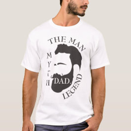 Moderner Eleganter Vater Vatertag T-Shirt