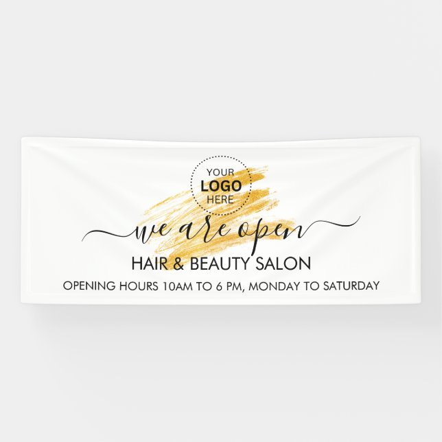 Moderner Eleganter Wave Glitzer Banner (Horizontal)