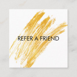 Moderner Eleganter Wave Glitzer Empfehlungskarte