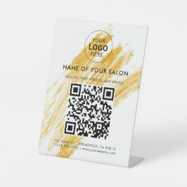 Moderner Eleganter Wave Glitzer Sockelschild