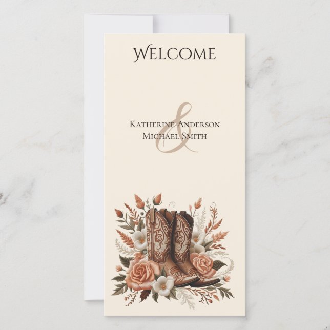 Moderner Eleganter Western - Blume (Vorderseite)