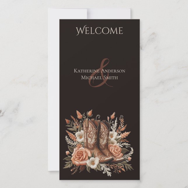 Moderner Eleganter Western - Blume (Vorderseite)